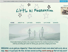 Tablet Screenshot of littlealfoundation.com